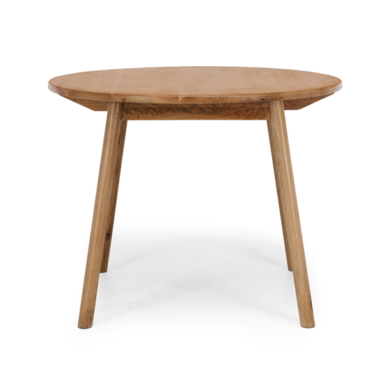 Reid Small Round Dining Table - Oak - 1 Metre