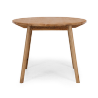 Reid Small Round Dining Table - Oak - 1 Metre