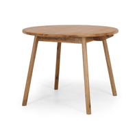 Reid Small Round Dining Table - Oak - 1 Metre