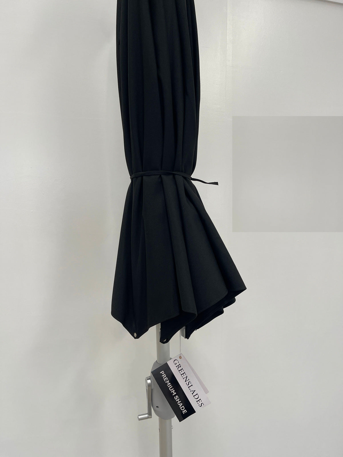 Greenslades Remy Tilting Outdoor Umbrella - Fibreglass Arms - 2.7m Octagonal - Black