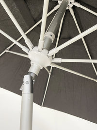 Greenslades Remy Tilting Outdoor Umbrella - Fibreglass Arms - 2.7m Octagonal - Charcoal