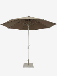 Greenslades Remy Tilting Outdoor Umbrella - Fibreglass Arms - 2.7m Octagonal - Taupe