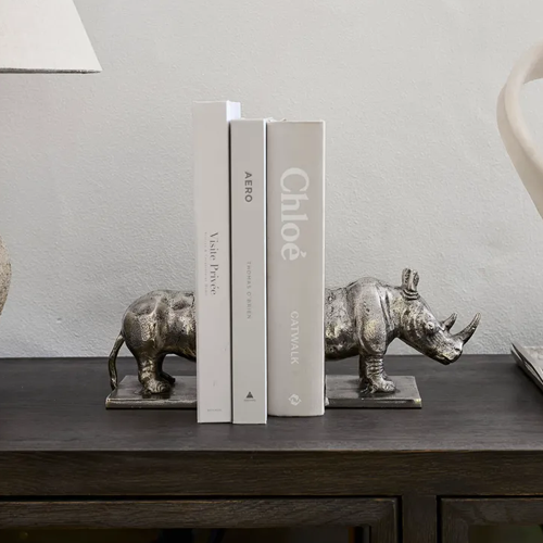 Rhino Bookends