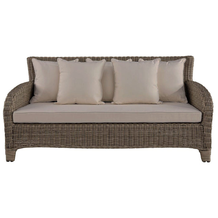 Artwood Rhode Island Outdoor 3 Seater Sofa - BEIGE Cushions - *1 ONLY*