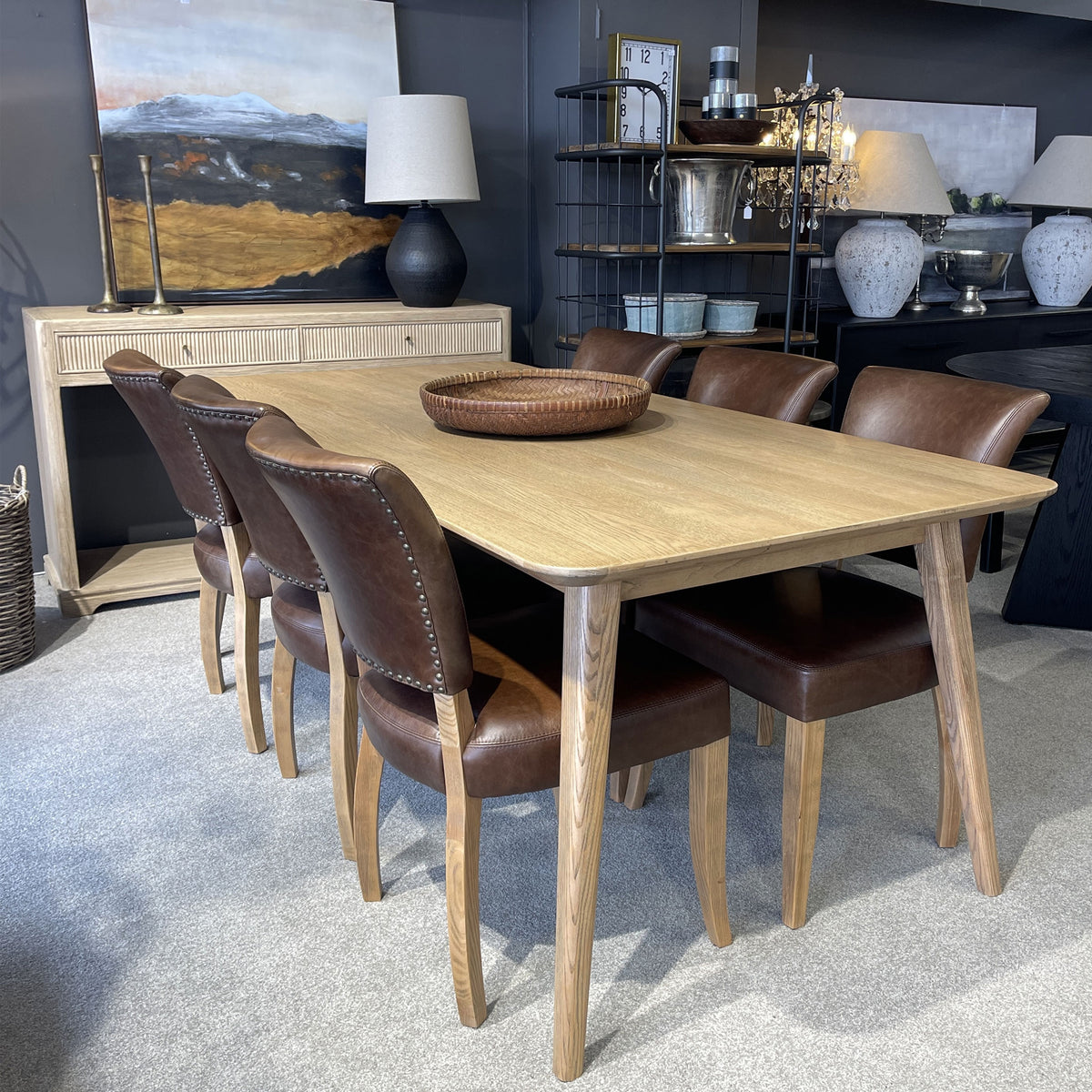 Riverton Dining Table - 200cm - Natural Light