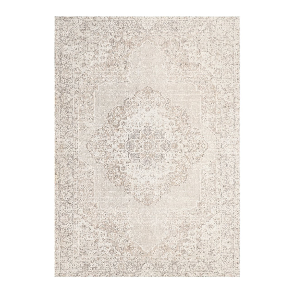 Antalya Turkish Style Floor Rug - Off-White/Beige- 240cm x 340cm