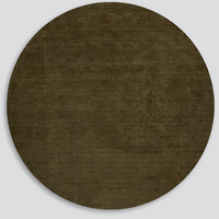 Baya Sandringham Round Floor Rug - Moss - 250dia