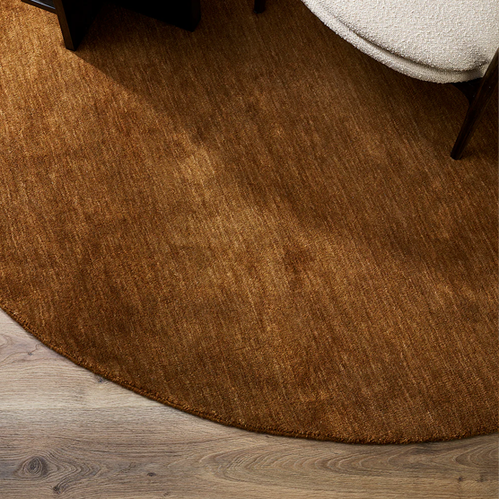 Baya Sandringham Round Floor Rug - Pecan - 250dia