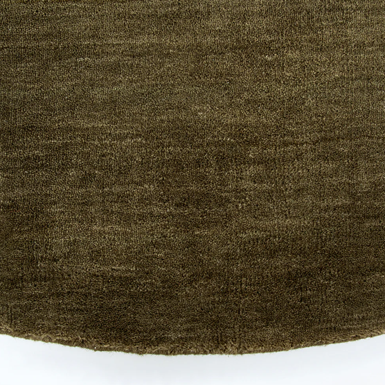 Baya Sandringham Round Floor Rug - Moss - 250dia