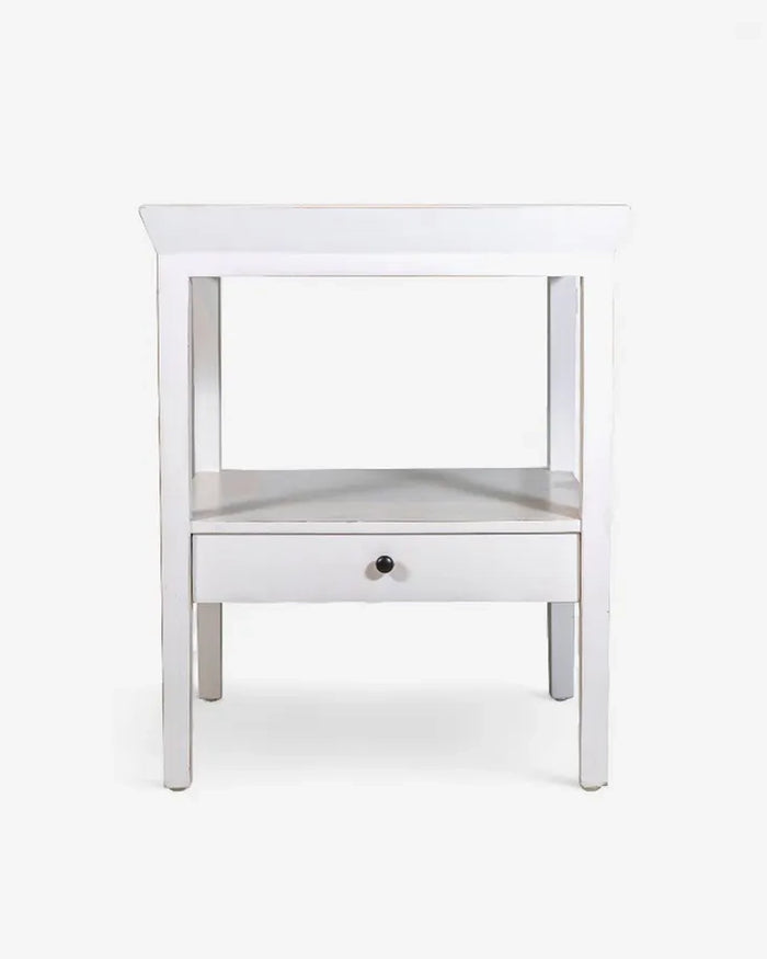 Santiago Bedside Table - White