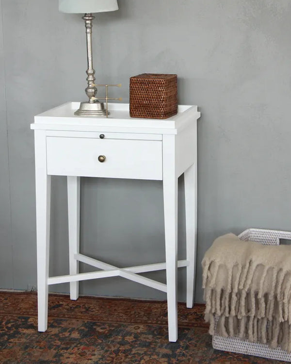 Sara Bedside Table - White