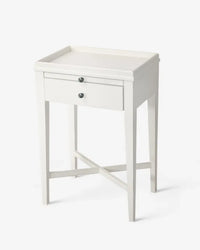 Sara Bedside Table - White