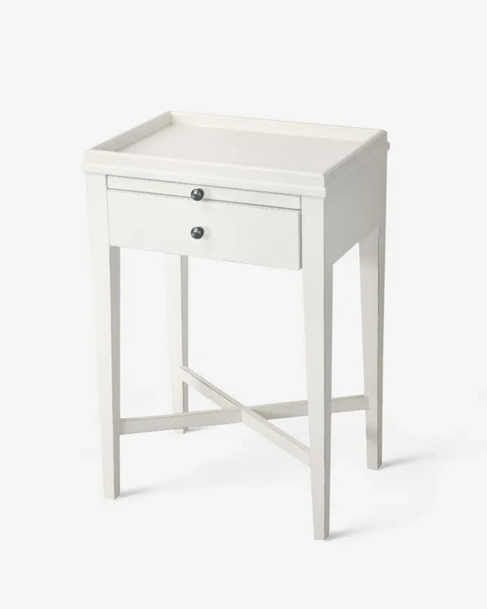 Sara Bedside Table - White