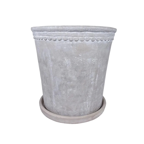 Scalloped Planter - Weathered Grey - Large