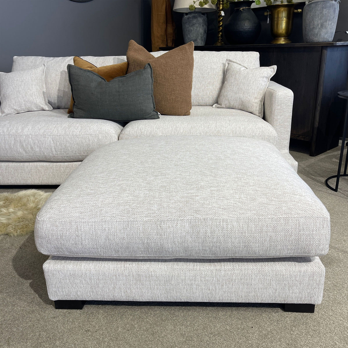 Sienna Ottoman - Natural