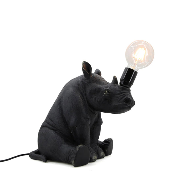 Sitting Rhino Table Lamp
