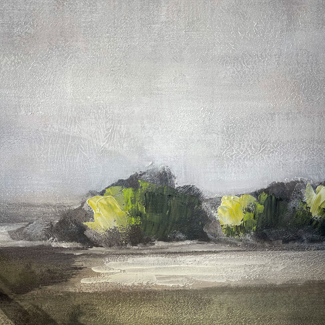 Solitude Canvas Print with Hand Painting