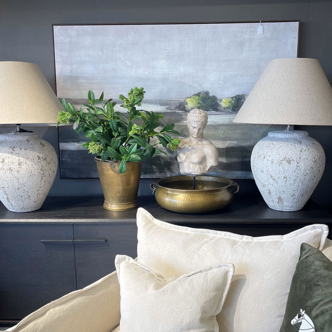 Panorama Canvas Print with Hand Painting