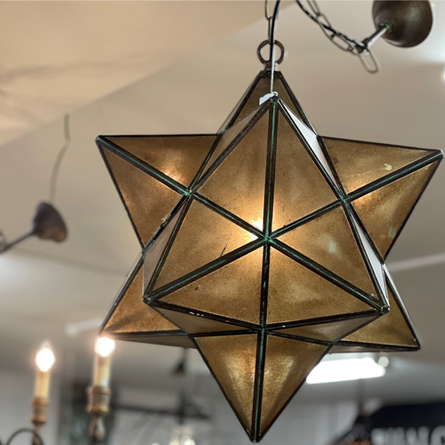Vintage Style Star Light Pendant