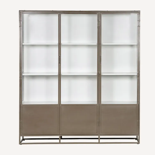 Cole Display Cabinet - Triple -  Biscuit