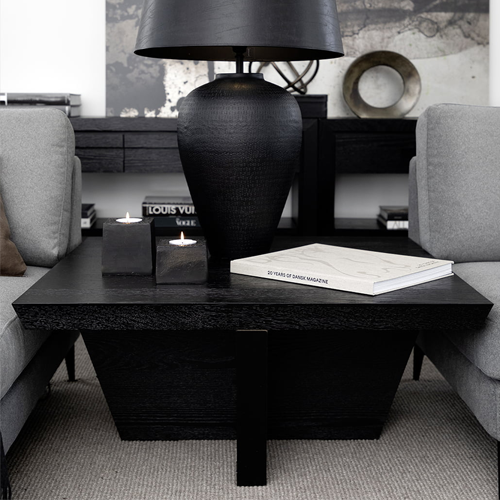 Trent Square Coffee Table - Black
