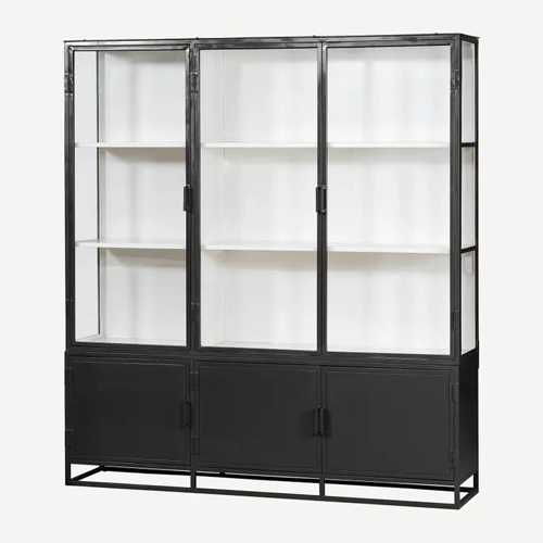 Cole Display Cabinet - Triple - Black