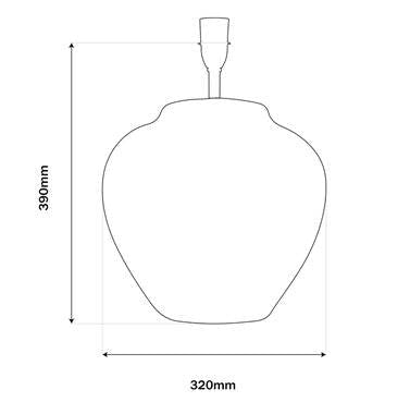 Tuscan Stone Lampbase + Linen Shade - Medium