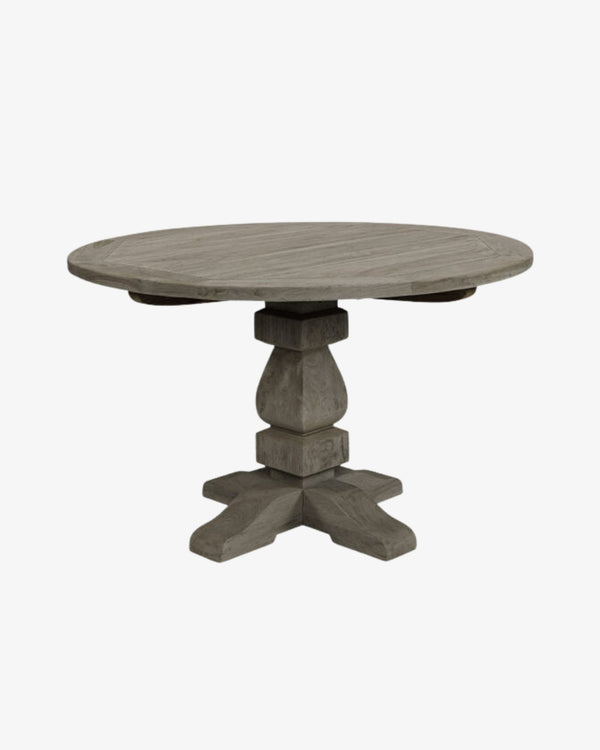 French Outdoor Teak Round Dining Table - 1200