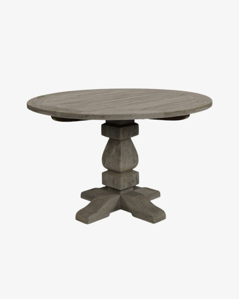 French Outdoor Teak Round Dining Table - 1200