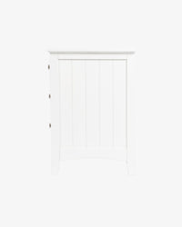Casey White Bedside Table - 3 Drawer