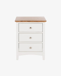 Hudson Bedside Table 3 Drawer