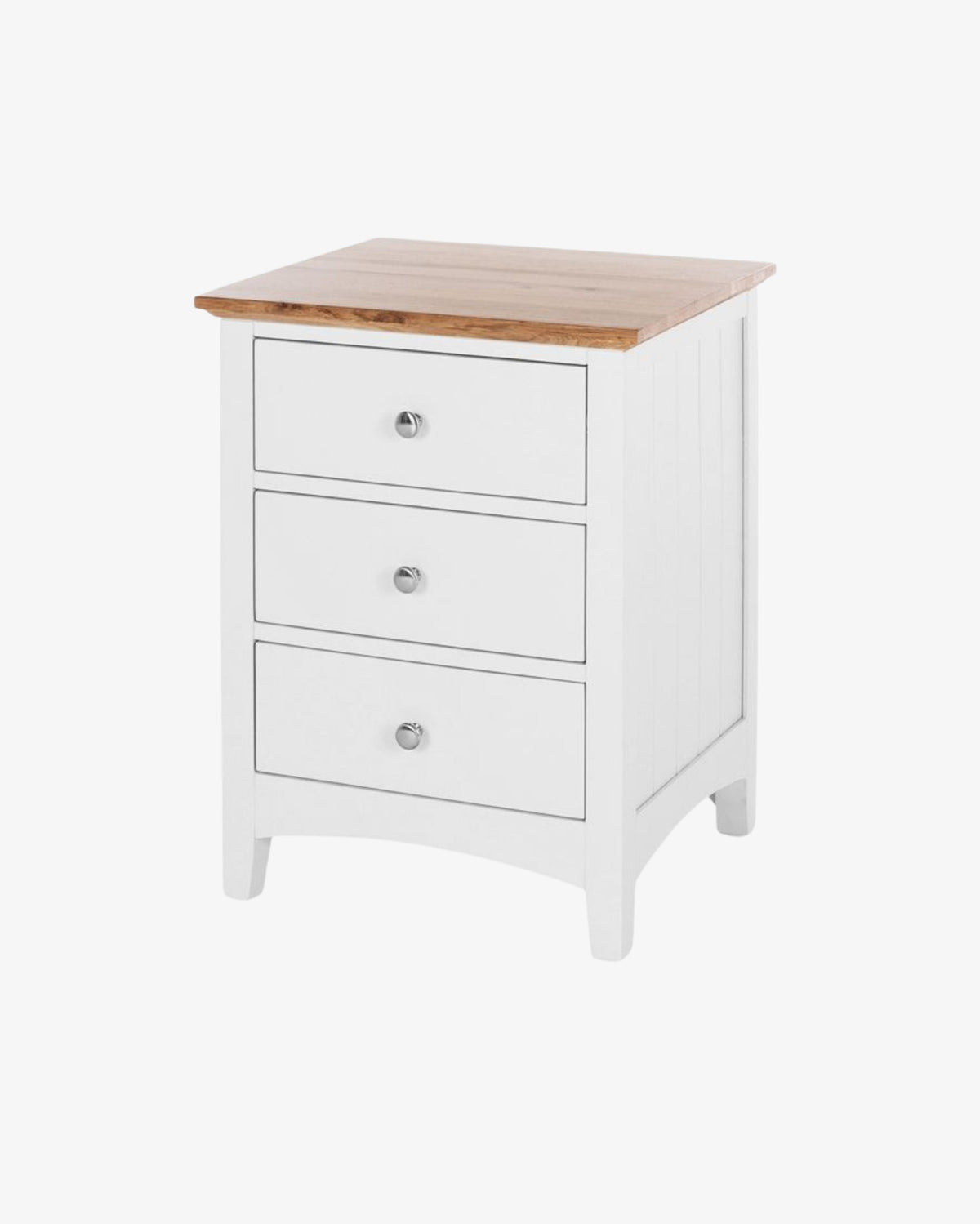 Hudson Bedside Table 3 Drawer