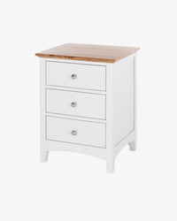 Hudson Bedside Table 3 Drawer