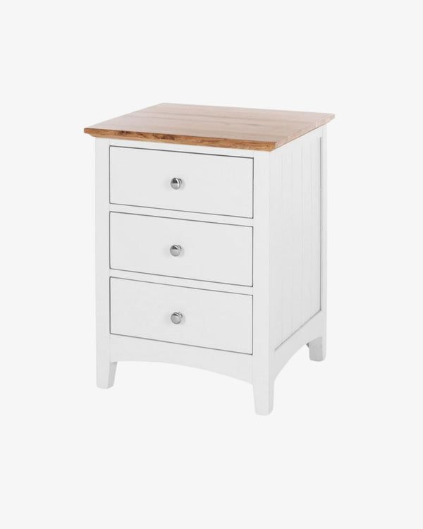 Hudson Bedside Table 3 Drawer