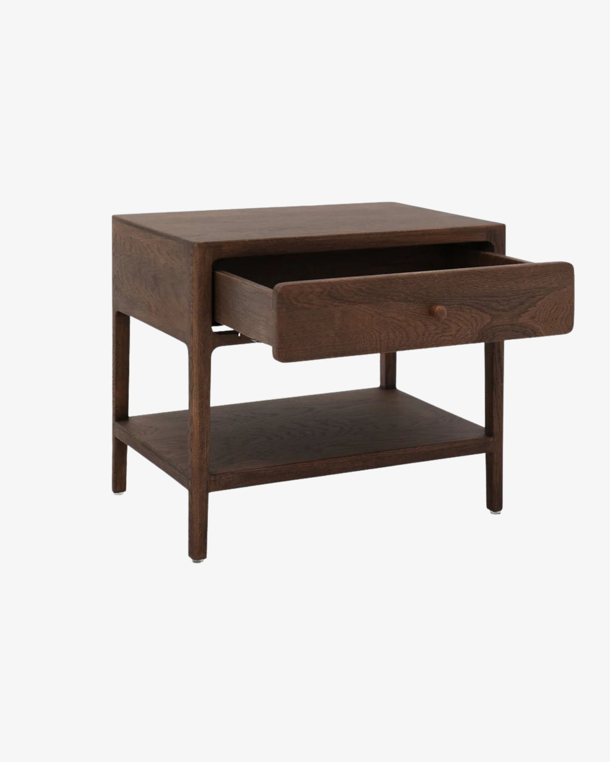 Lunde Bedside Table - Walnut