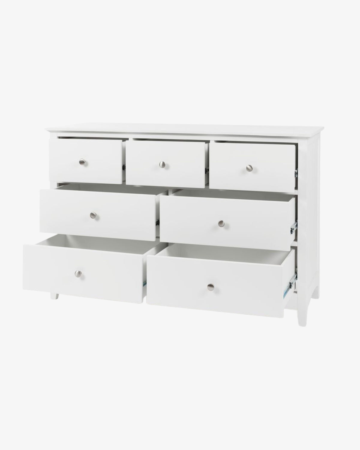 Casey White Bedroom Drawers - 7 Drawer
