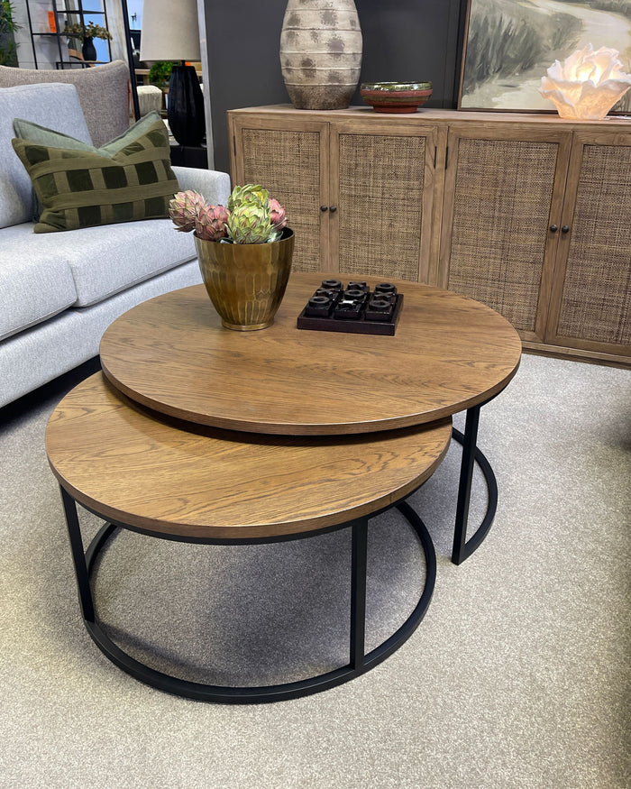 Cassé Nesting Round Coffee Tables - Set of 2
