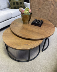 Cassé Nesting Round Coffee Tables - Set of 2