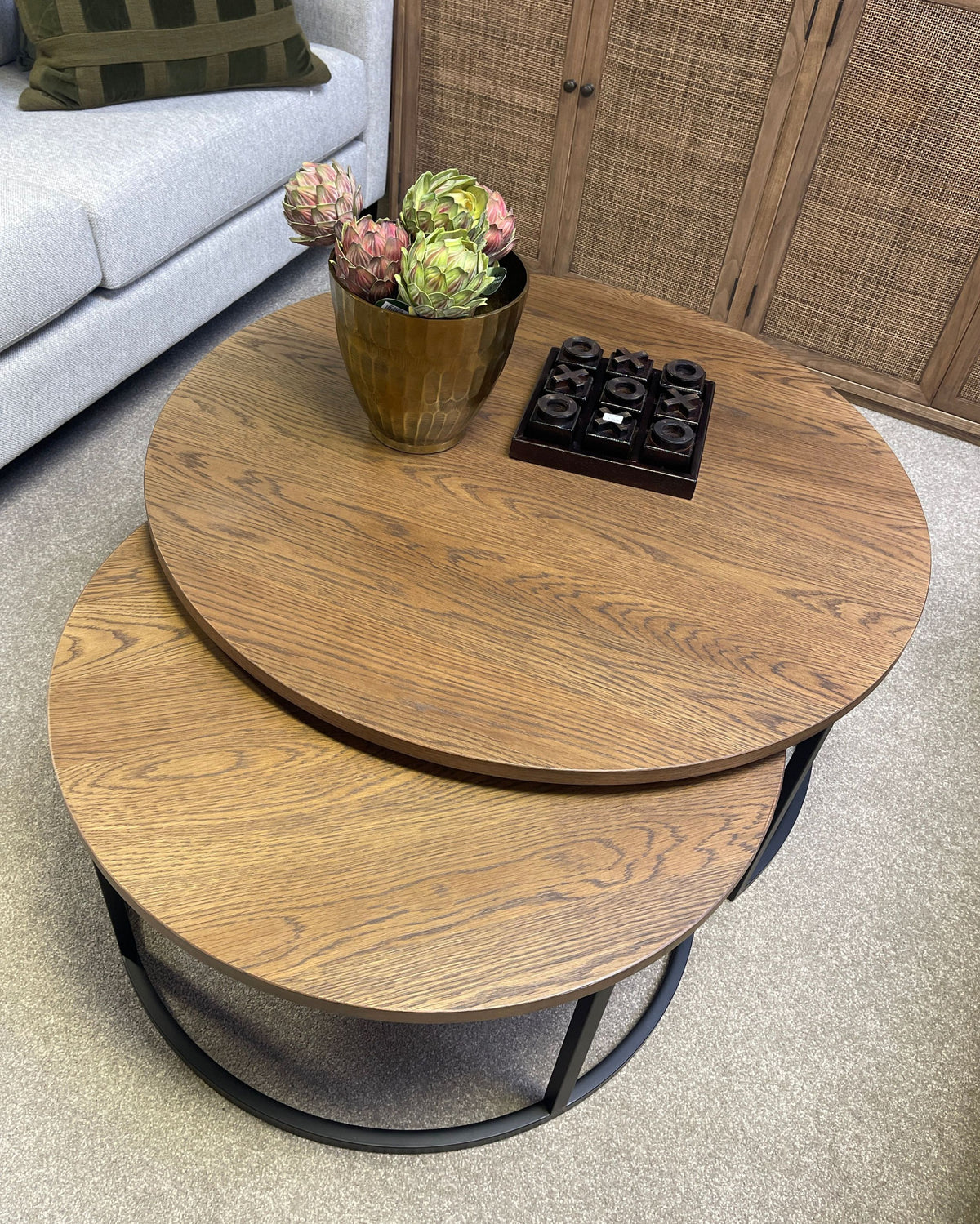 Cassé Nesting Round Coffee Tables - Set of 2
