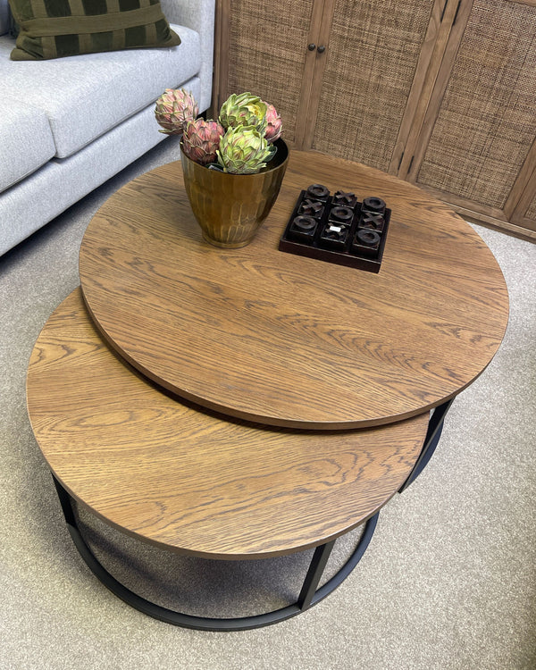 Cassé Nesting Round Coffee Tables - Set of 2