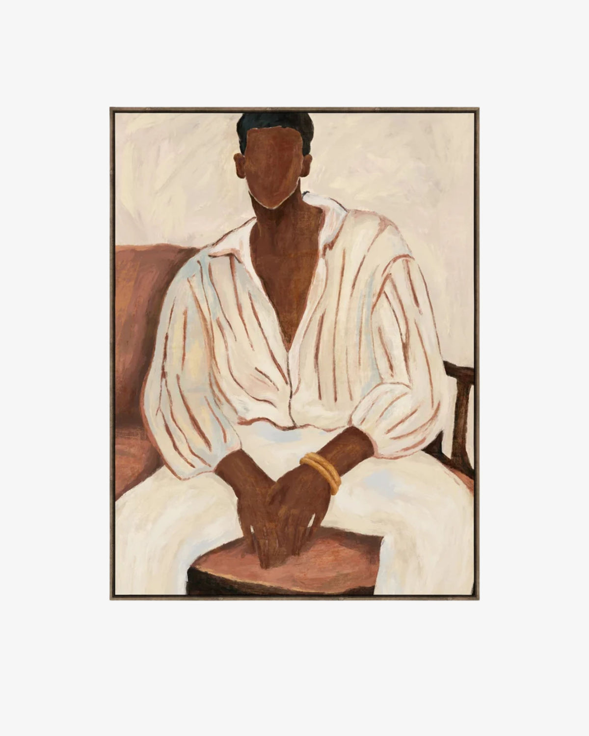 Rich - Hand Painted Framed Canvas