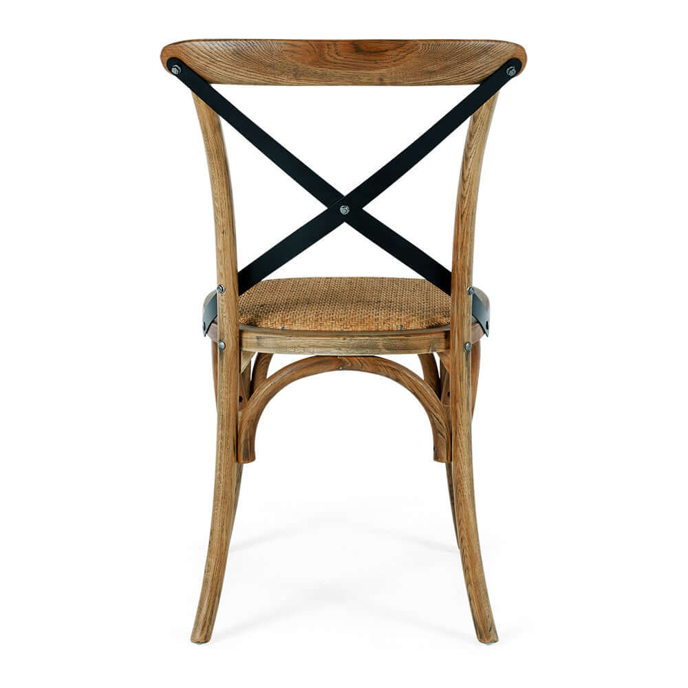Villa Cross-Back Dining Chair - Smoked Oak