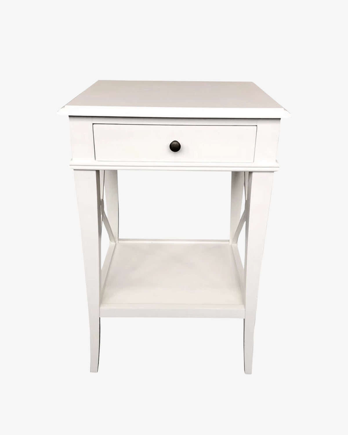 Vivian White Bedside Table