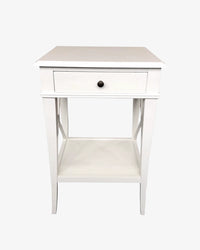 Vivian White Bedside Table