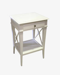 Vivian White Bedside Table