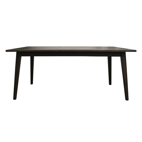 vicchy dark brown dining table with slim legs