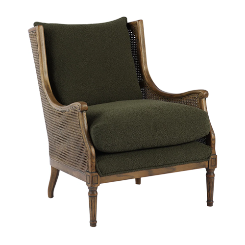 Wallace Armchair - Green Boucle