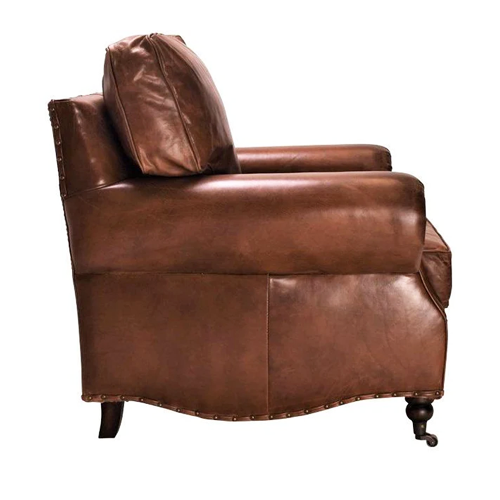 Winslow Leather Armchair - Aged Brown