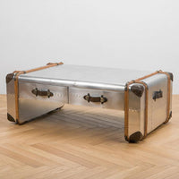 Jet Coffee Table - Aged Pewter Finish