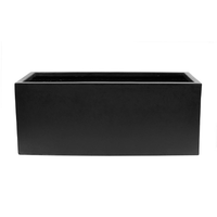 Waihou Black Outdoor Planter - Medium